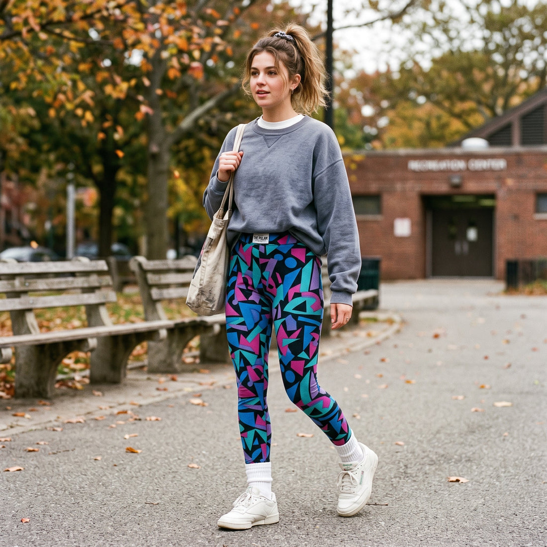 90s Retro Leggings | Vintage Style Yoga Pants by THE PULAM