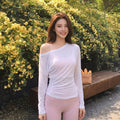 PULAM Spicy Girl Sheer - Side Drawstring Ruched Workout Cover-up