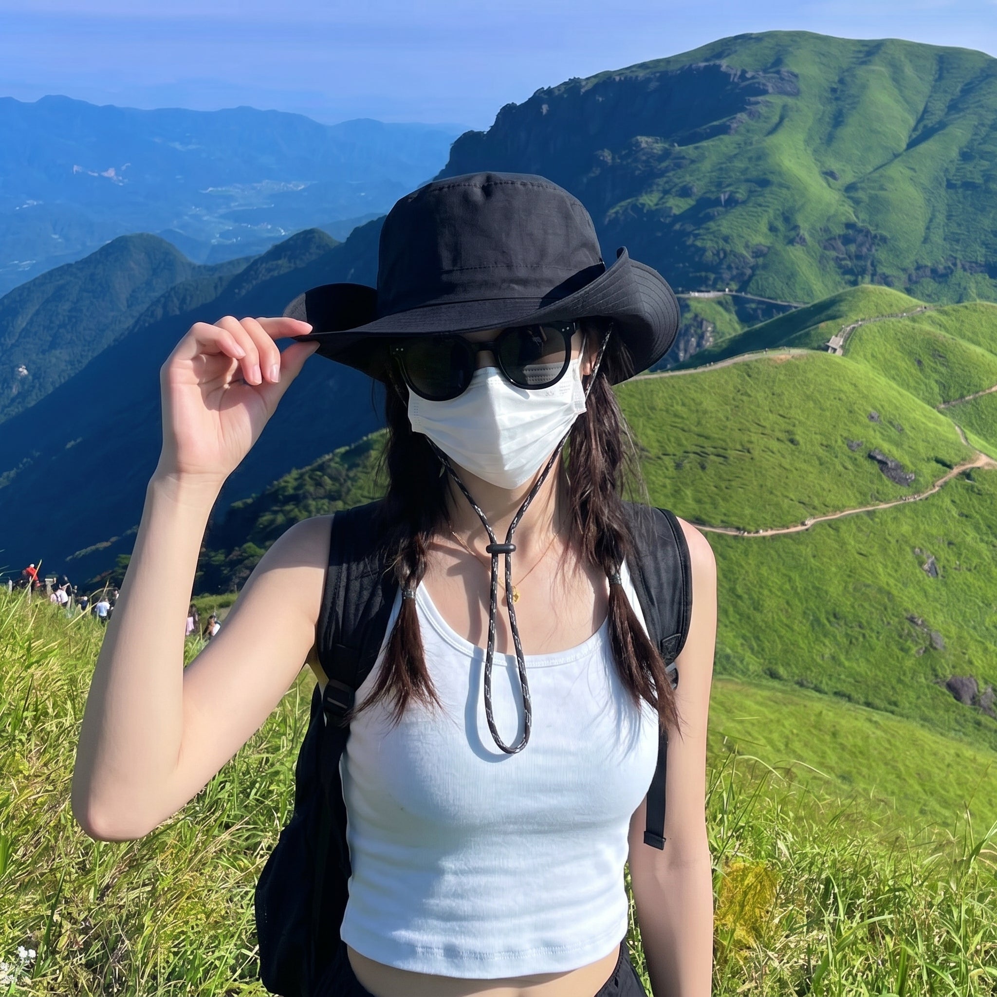 THE PULAM Foldable Wide Brim Hiking Sun Hat – Quick Dry Waterproof UV Protection Outdoor Hat for Hiking, Camping & Trekking