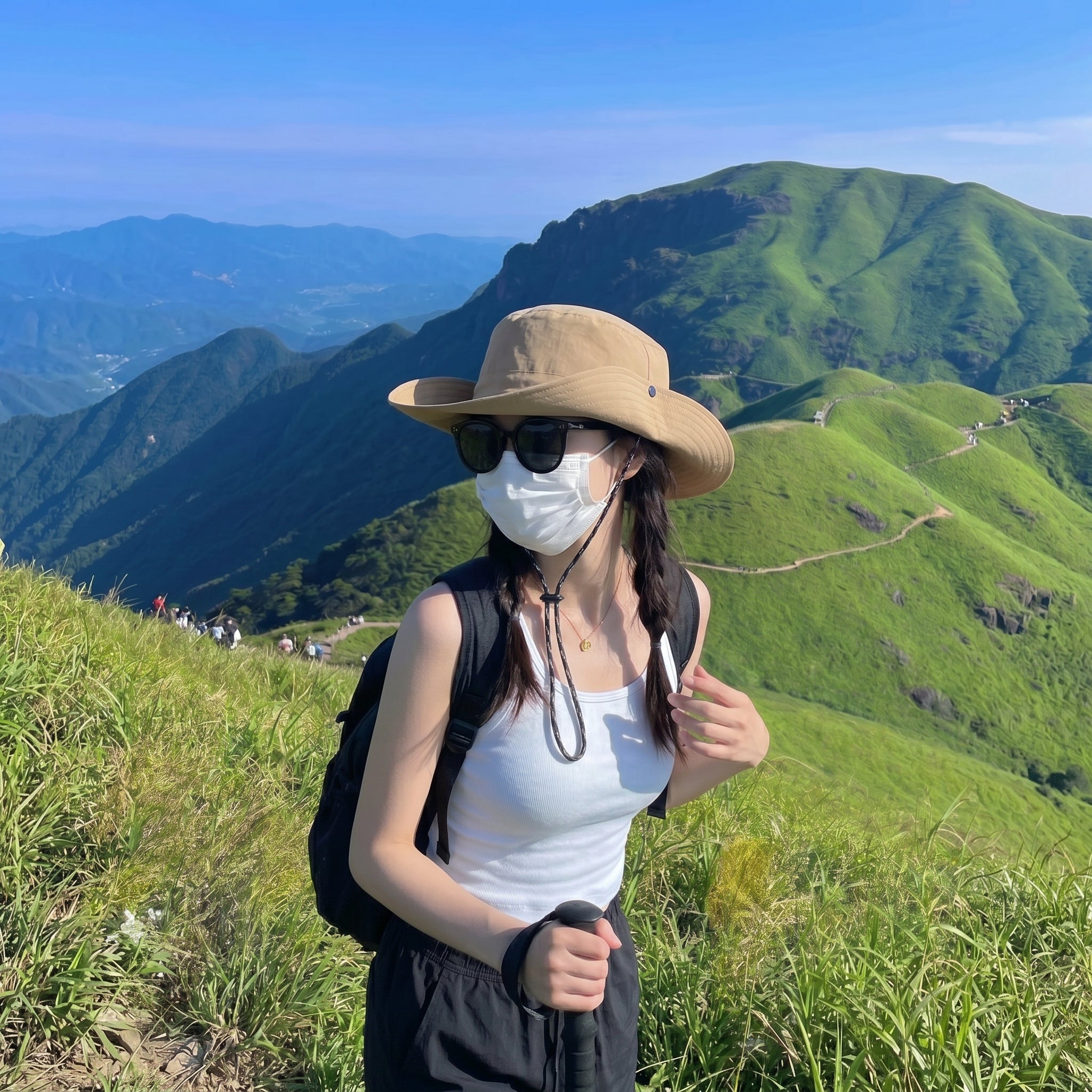 THE PULAM Foldable Wide Brim Hiking Sun Hat – Quick Dry Waterproof UV Protection Outdoor Hat for Hiking, Camping & Trekking